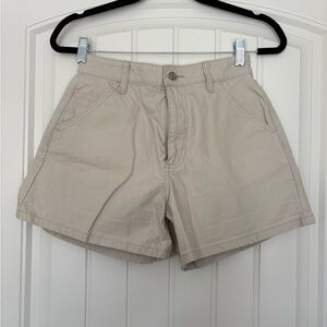 ASOS High Waist Beige Shorts